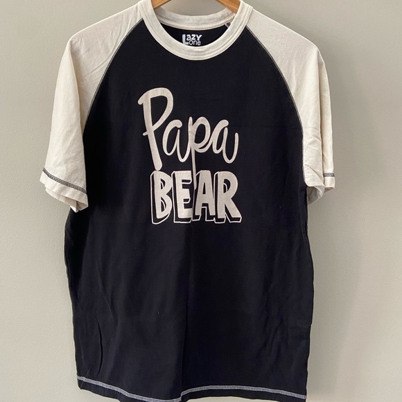 Men’s Papa Bear 100% Cotton Baseball Tee - Picture 2 of 2